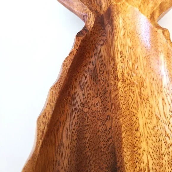 Pineapple shape wooden trinket dish. - Picture 3 of 4